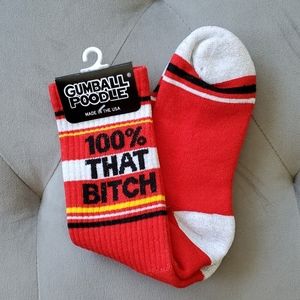 "100% That Bitch" Gym Socks NWT, A Perfect Gift